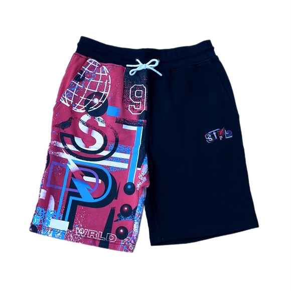 Staple Pigeon Multi Half Color shorts - Picture 1 of 2
